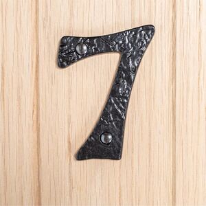 Rustic Iron Numeral - Number 7 - H90mm - Raw - Pack of 2