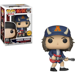 Funko Pop Chase AC/DC Rocks Angus Young Devil Horned Hat Limited Figure 91