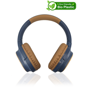 Accuratus Bio Sound Wireless Over-Ear Headphones - Woad Blue