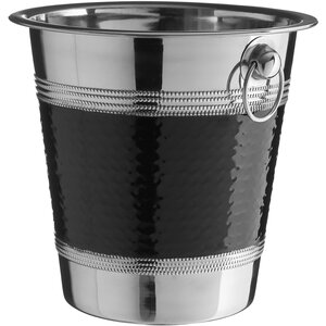 Mixology Stainless Steel With Black Band Champagne Bucket