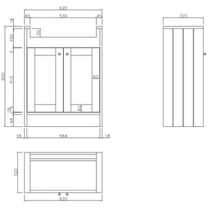 Winchester Freestanding Vanity Unit
