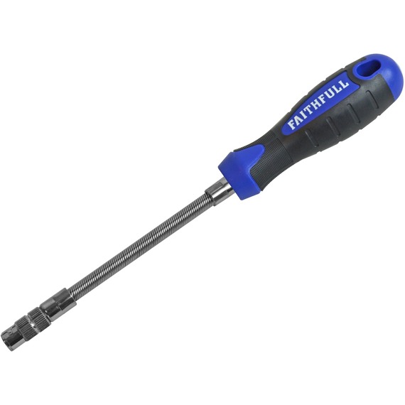 Soft Grip Stubby Screwdriver Flared Slotted Tip 6.5 X 38mm