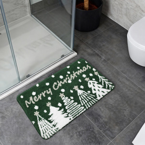 Christmas Trees Bath Mat