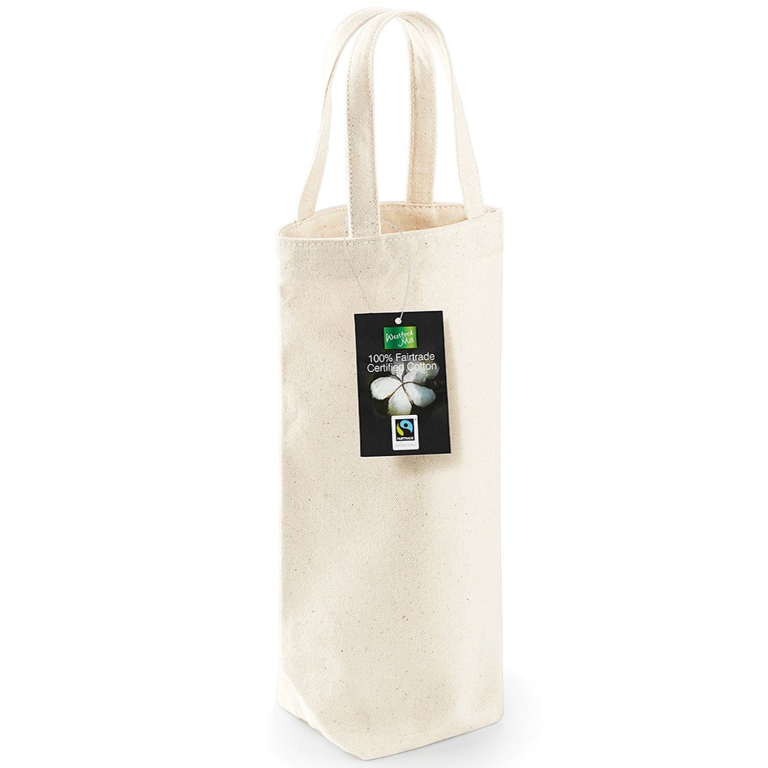 Westford Mill Cotton Bottle Bag (Pack Of 2) - Natural