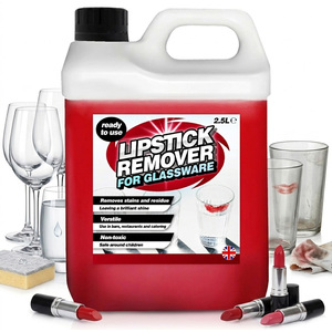 1 x 2.5 Litre Lipstick Remover Ready To Use Liquid Formula For Glassware