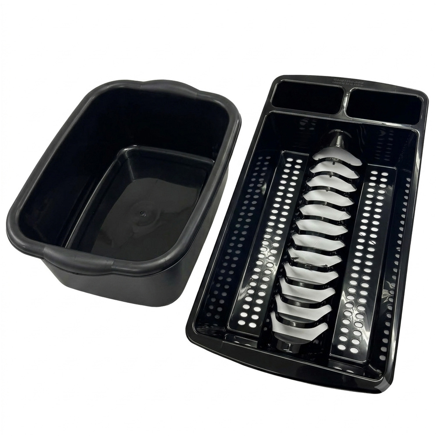Image of Black Washing Up Bowl & Black&hellip;