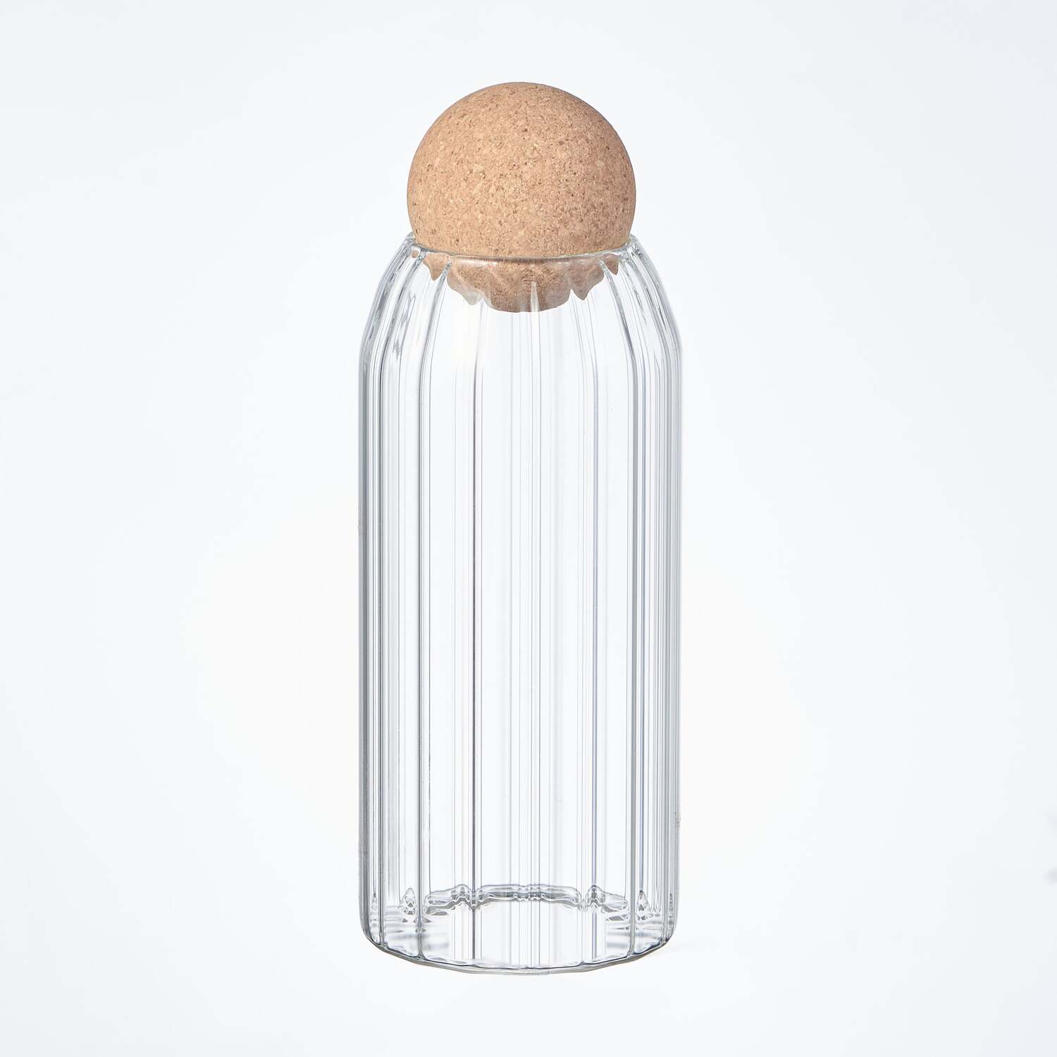 Image of Eden & Willow Ribbed Glass Storage&hellip;