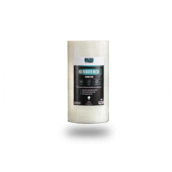 WALTHER STRONG HD RENDER MESH - WHITE 330mm x 50m