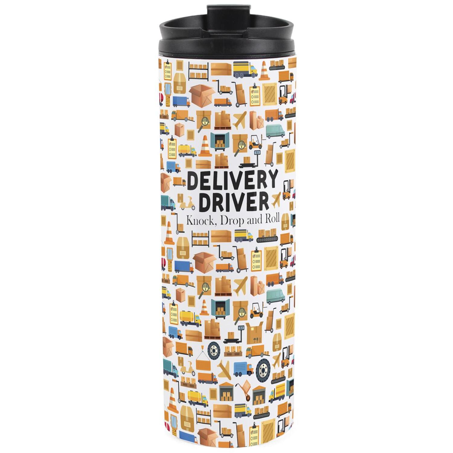 Delivery Driver Travel Flask - Reusable Stainless Steel Vacuum-Sealed 500ml Gift - Image 2