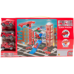 Fire Station Car Park Playset