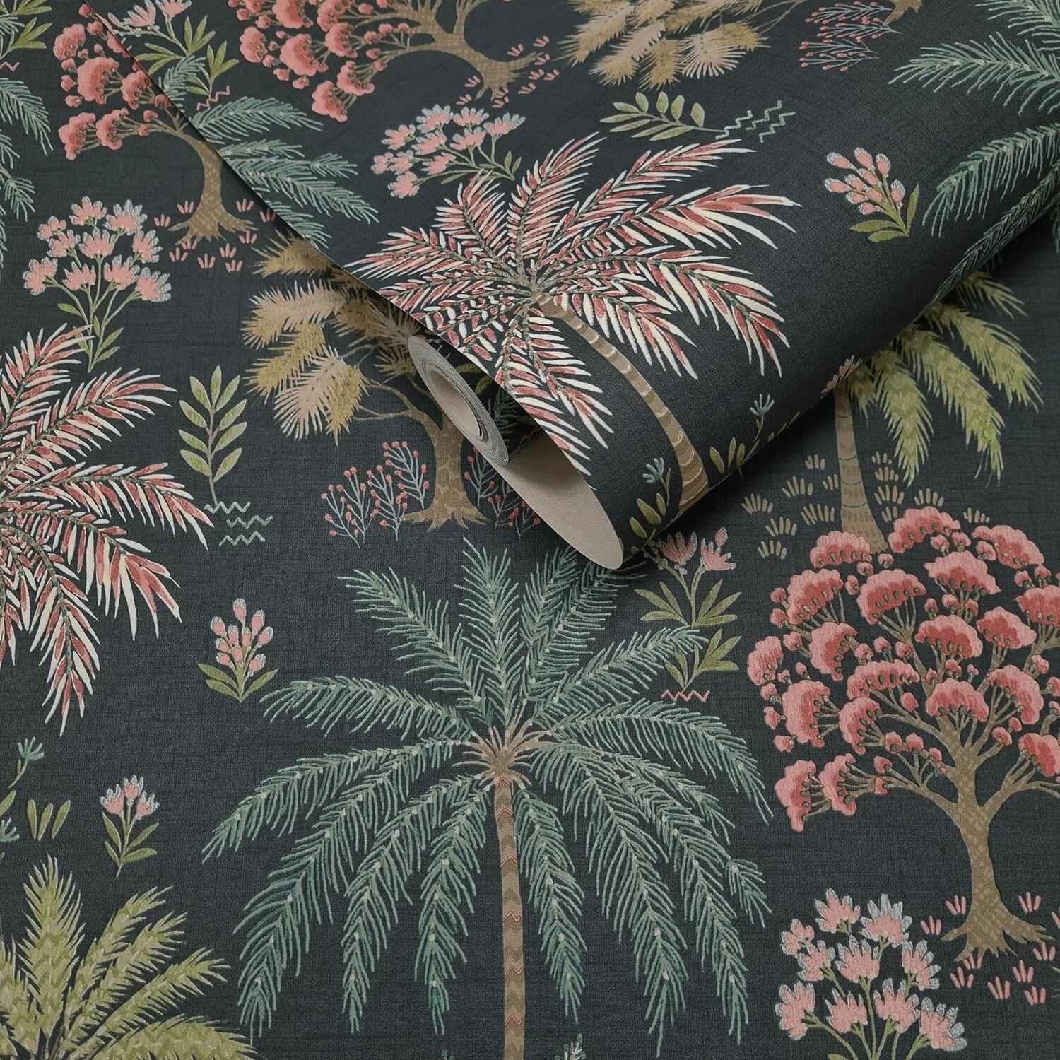 Tropical Trees Wallpaper Navy Holden 14291 5061103678614 - Image 3