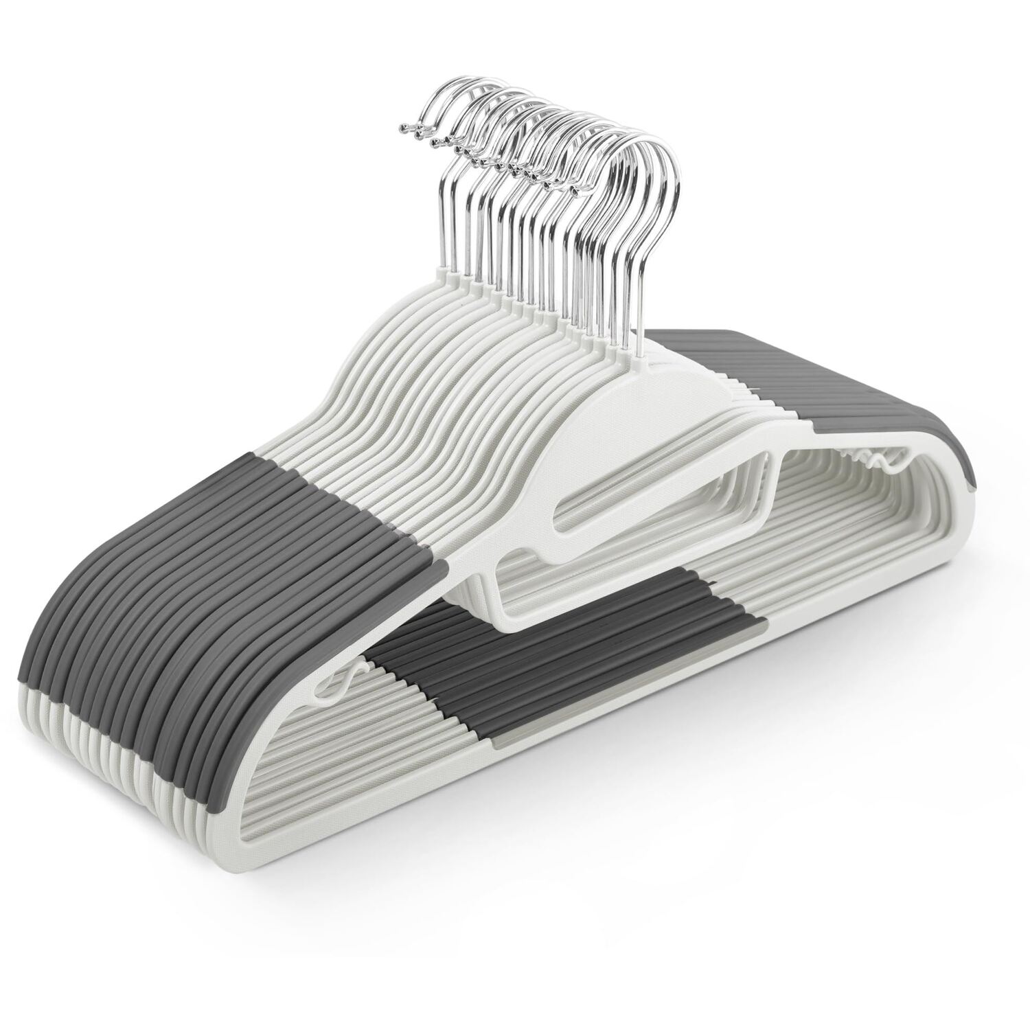 Keplin Non-Slip Hangers - White / 30