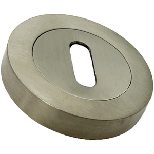Keyhole Escutcheon - 52mm, Satin Chrome, Pair