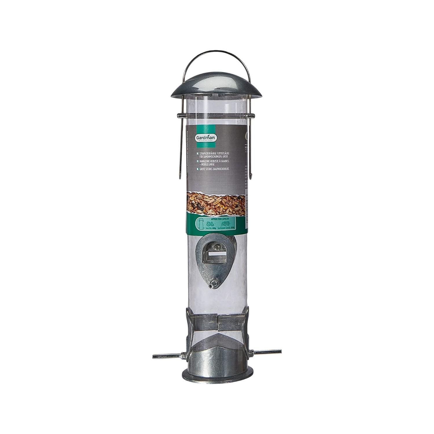 Image of Gardman Seed Bird Feeder - Black