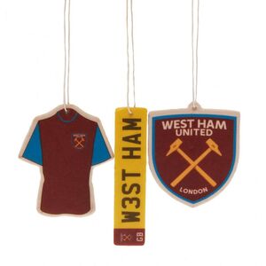 West Ham United FC Air Fresheners (Pack Of 3)