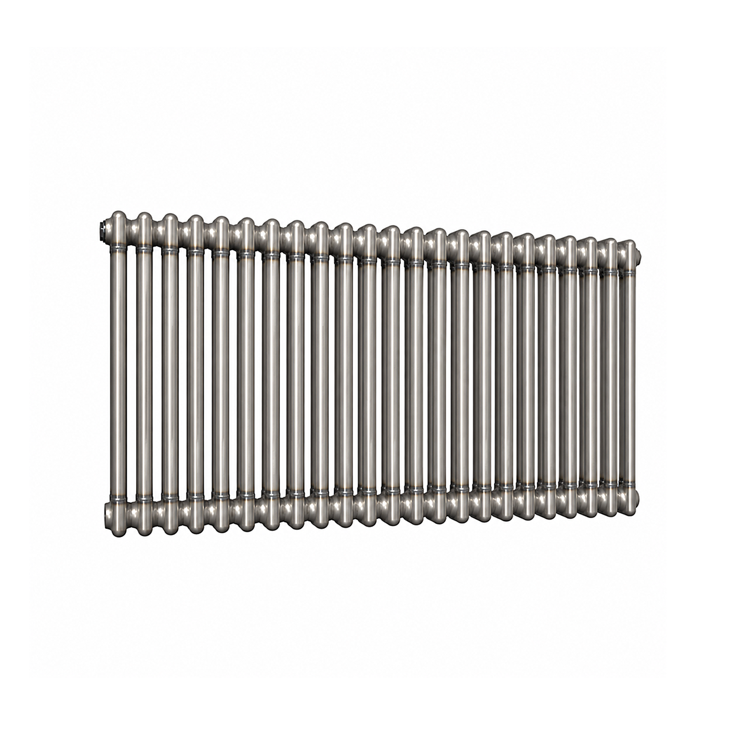Lux Heat Bare Metal Lacquer Horizontal 2 Column Traditional Radiator 600 x 1190 - Image 3
