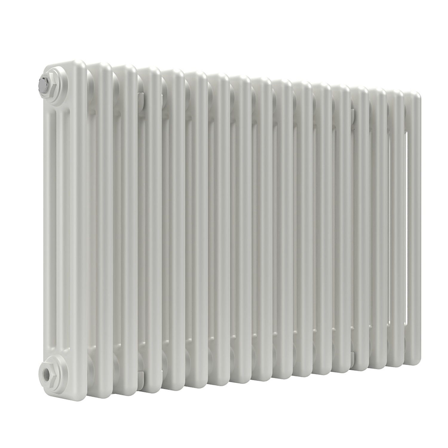Lux Heat Horizontal 3-Column Radiator - White - 500 Mm X 785 Mm - White - Image 2