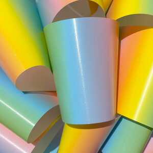 Giant Pastel Multicoloured Bow with 6m of ribbon for new cars and big gifts