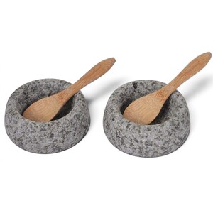 Set of 2 Granite Salt & Pepper Pots