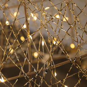 1.75m Light up Gold Twist Christmas Reindeer 880 Warm White LEDs