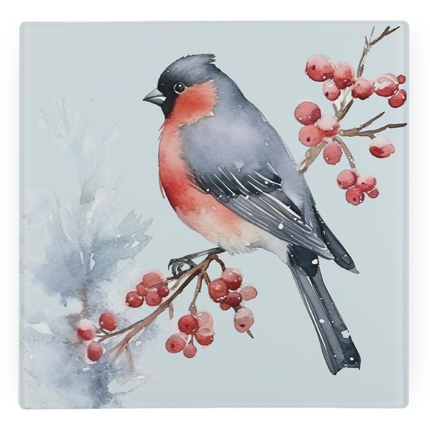 Image of Christmas Bird Glass Hot Pot Stand&hellip;