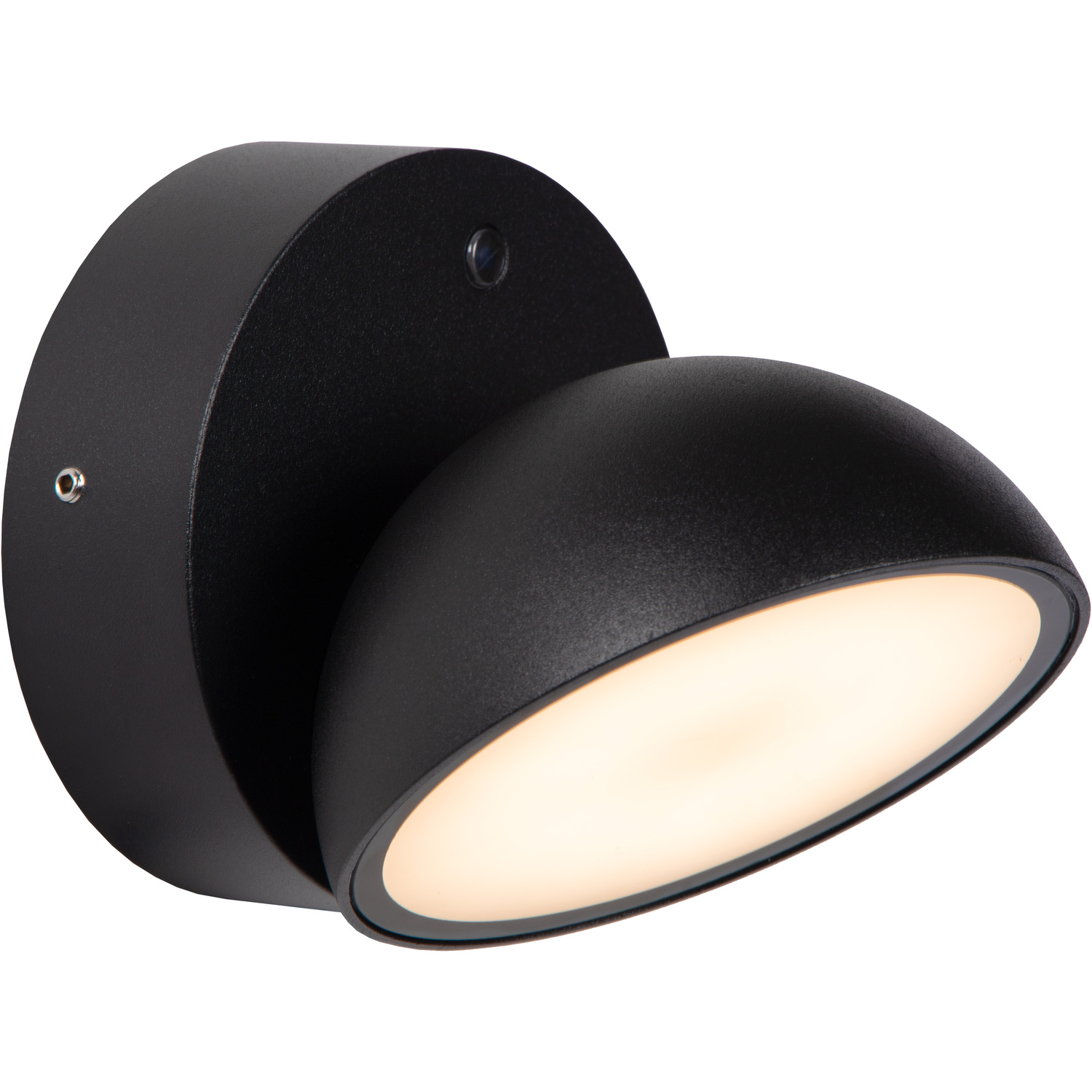 Lucide Finn Led Wall Light, Black, Ip54, Day/Night Sensor - Image 4