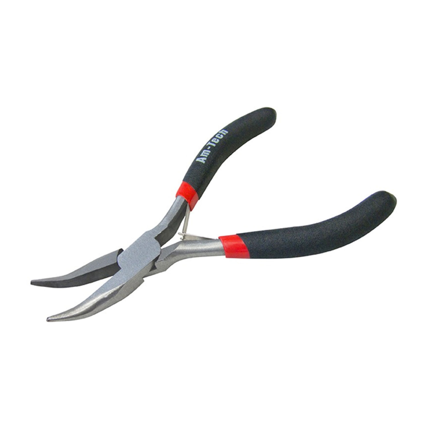 Amtech Mini Bent Nose Plier With Spring - One Colour