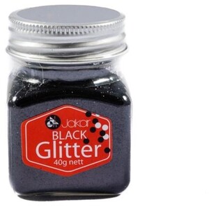 Fine Glitter - Black / 40g