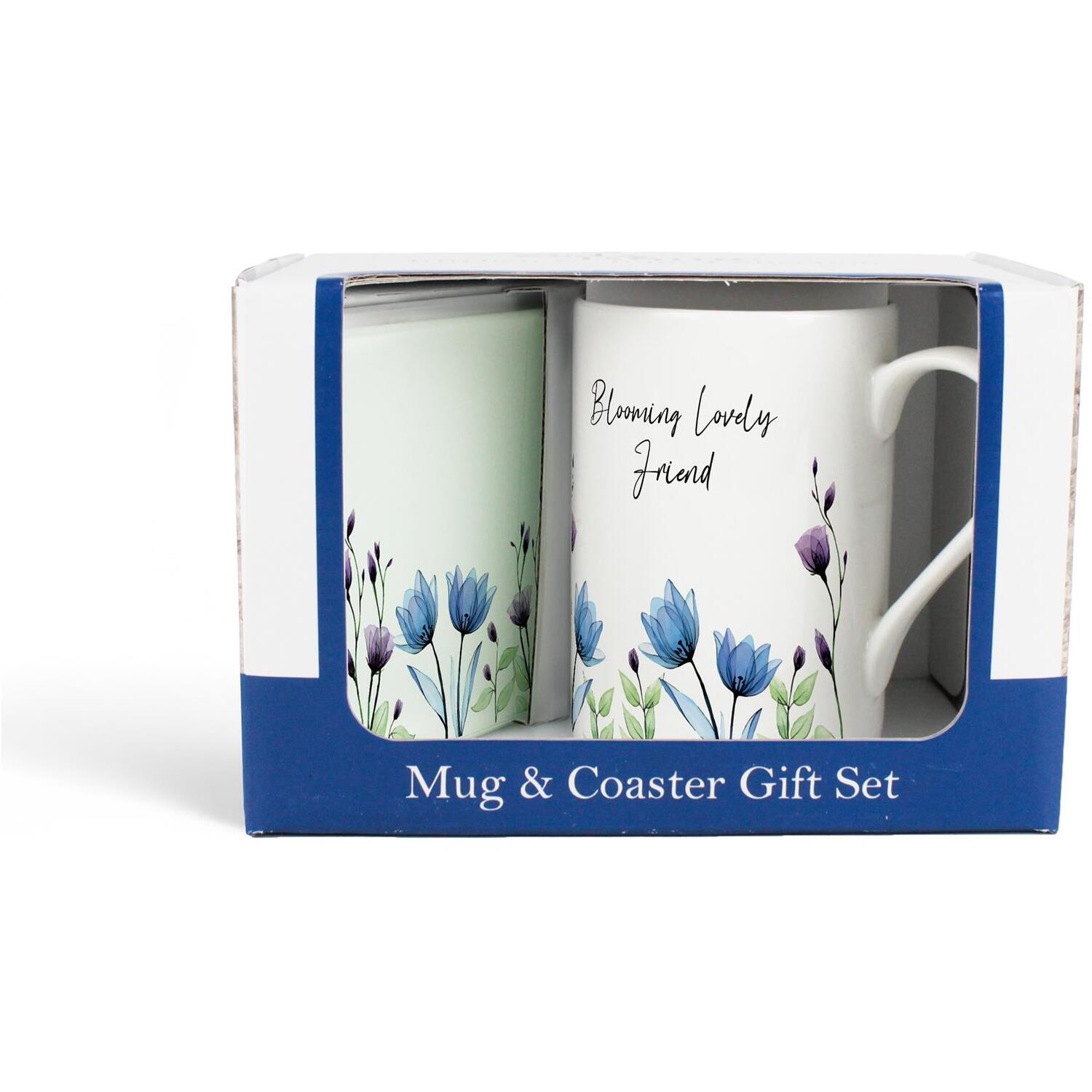 Purely Home Blooming Lovely Friend Mug & Coaster Gift Set - Image 3