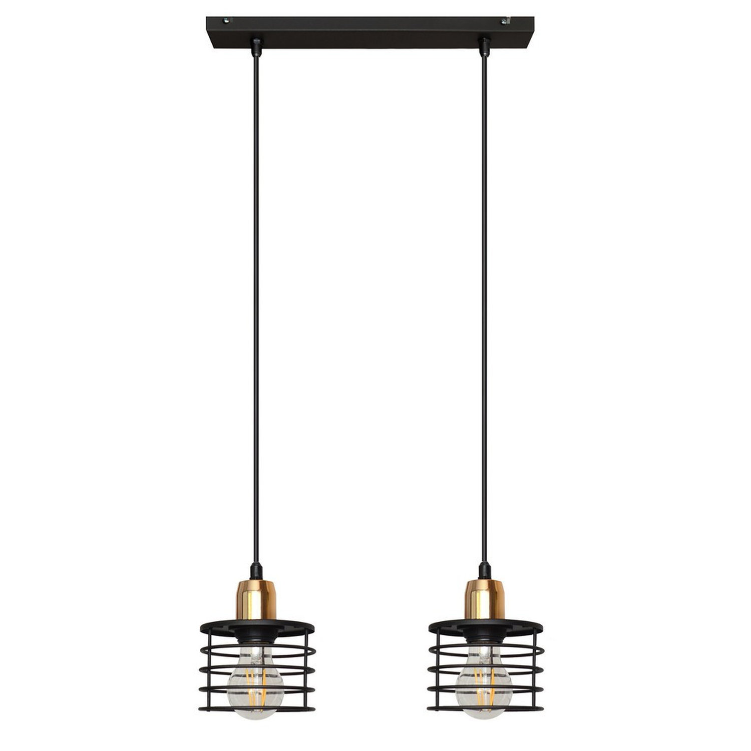Helam Lighting Edison Pendant Light Black