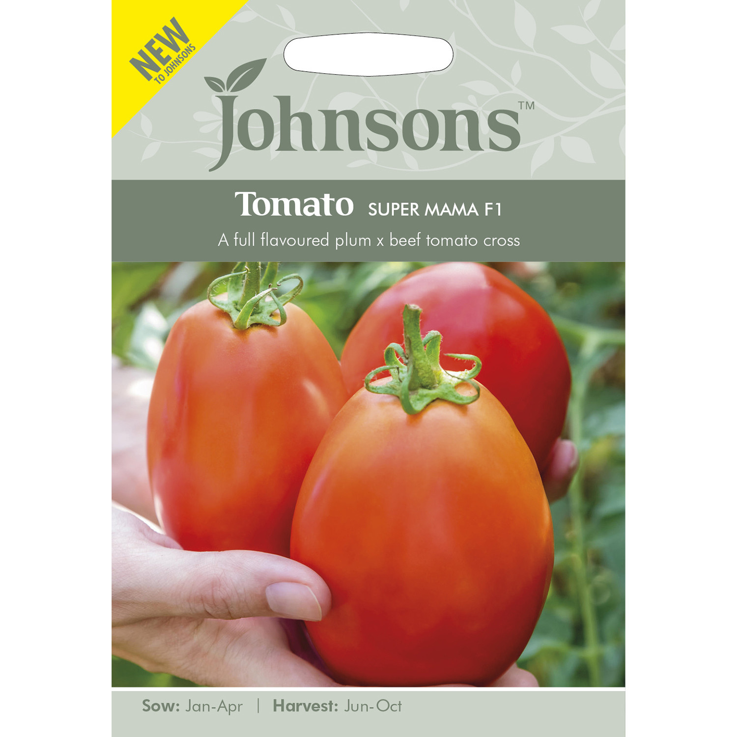 Johnsons Pack Of Super Mama F1 Tomato Seeds