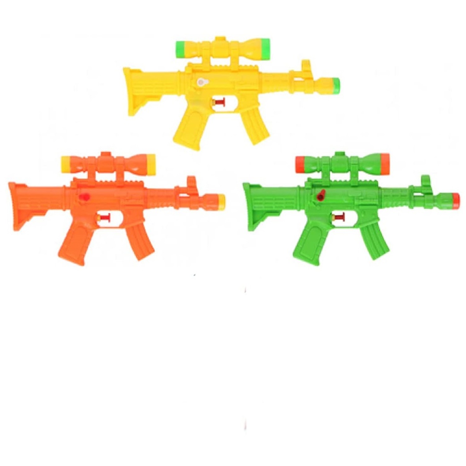 Image of Toy Water Pistols For Kids 3 Pack - Green