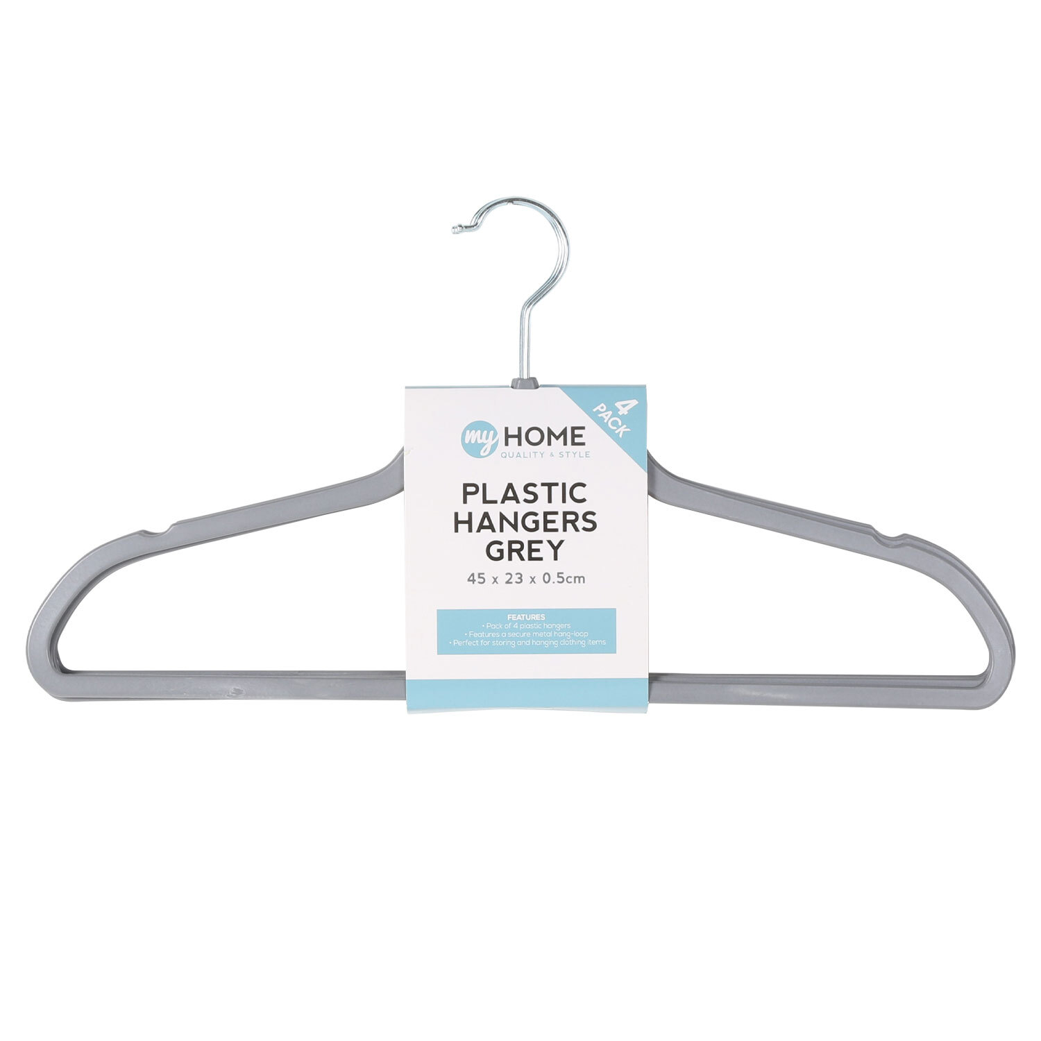 Image of Pack of 4 Plastic Hangers