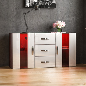 Astro 2 Door 3 Drawer LED Sideboard