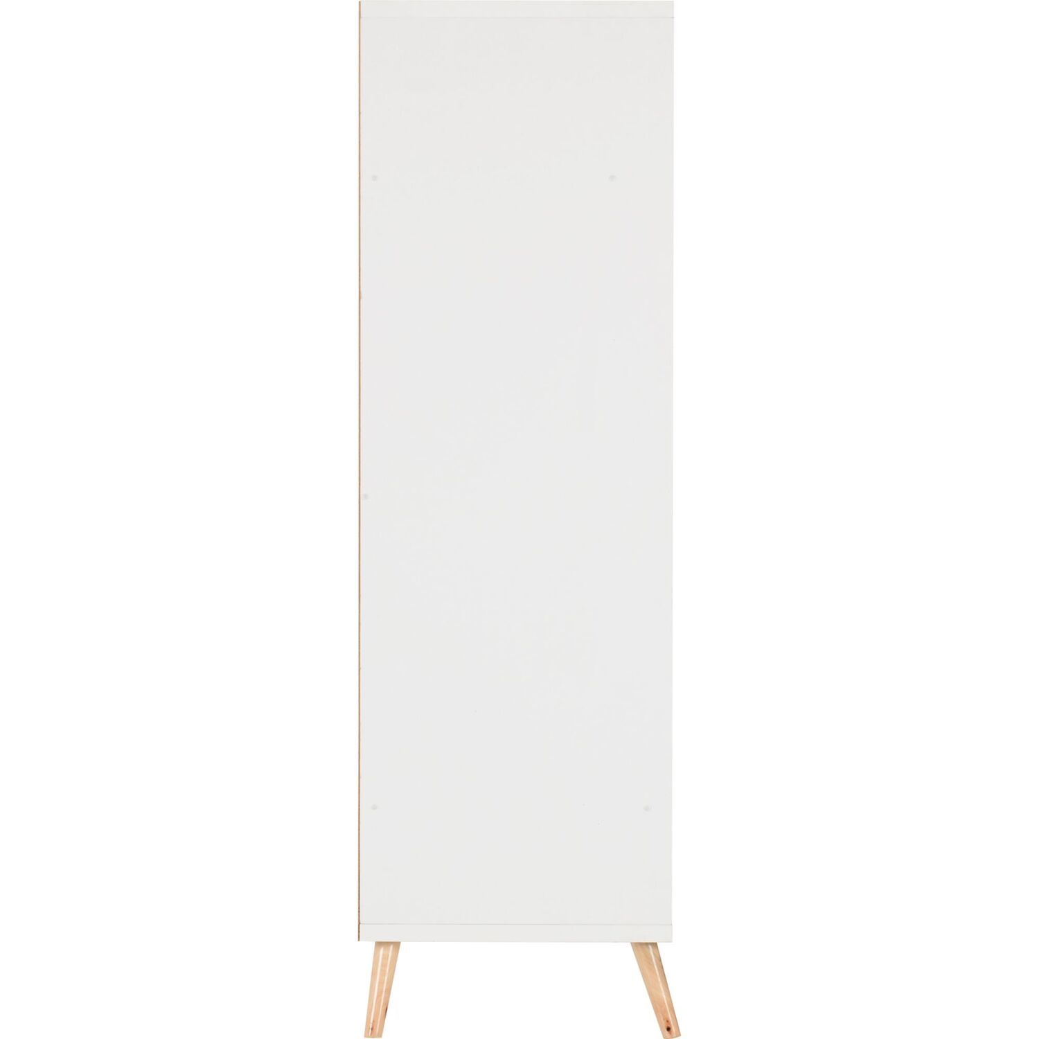 Nordic 3 Door 3 Drawer Wardrobe - White Distressed Effect