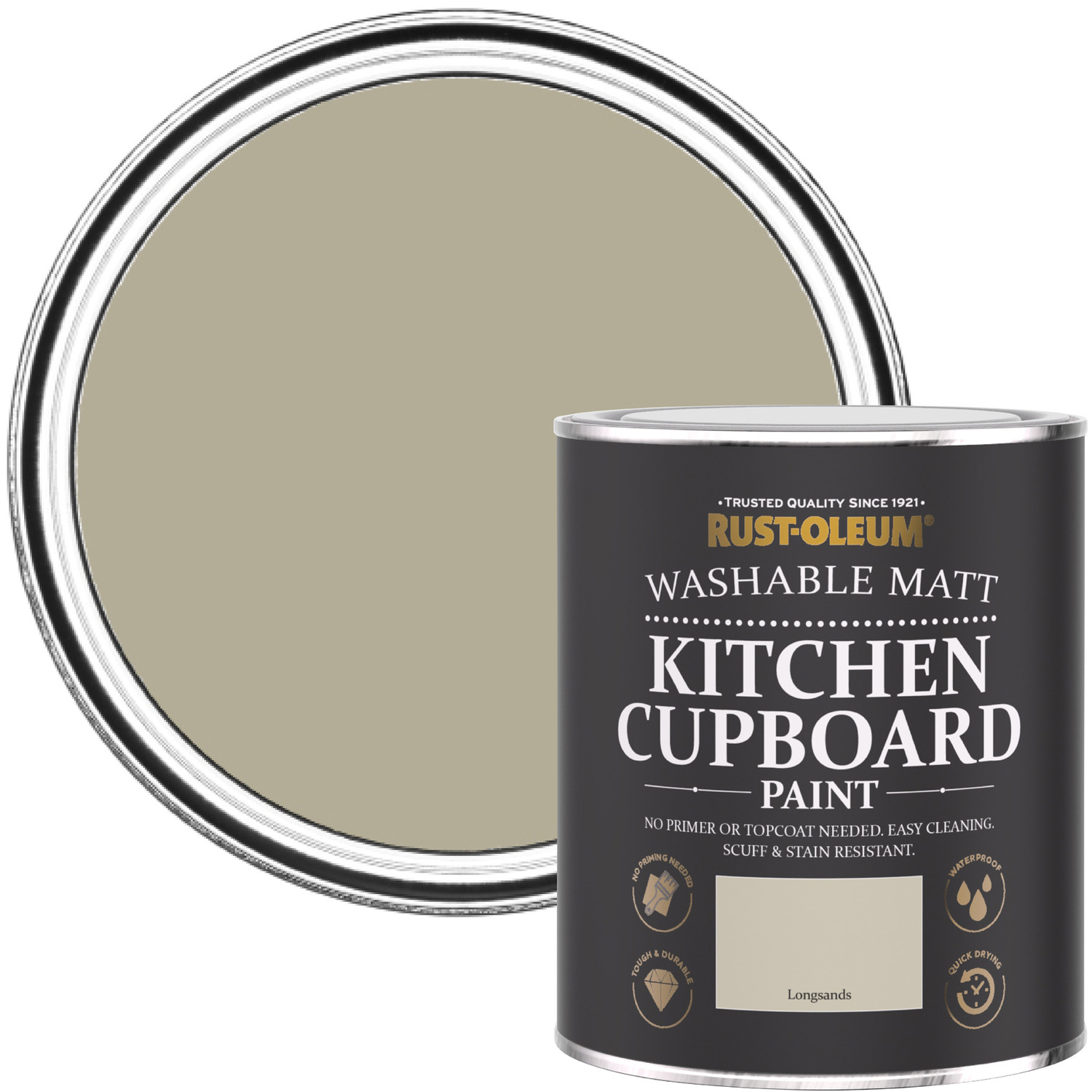 Chalky Kitchen Cupboard Paint - Longsands -   Longsands