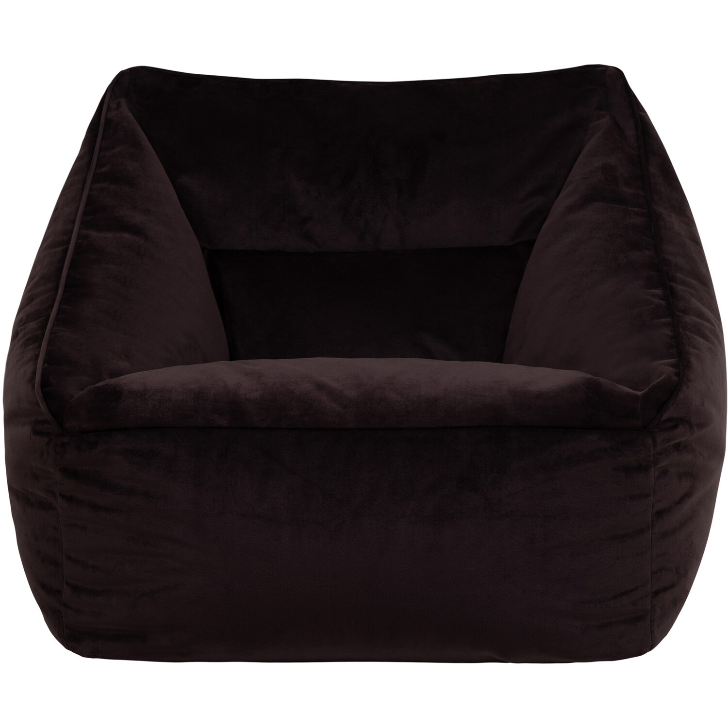 icon Natalia Giant Velvet Armchair Bean Bag - Chocolate Brown thumbnail