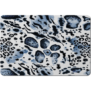 Blue Leopard Print Placemat
