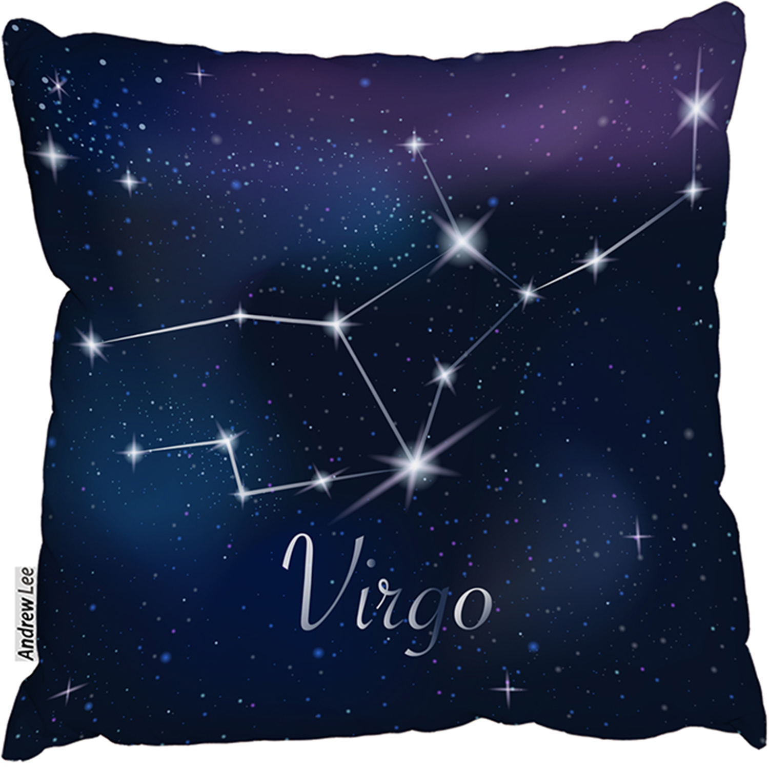 Zodiac Sign Virgo Outdoor Comfy Cushion - Blue / 60cm