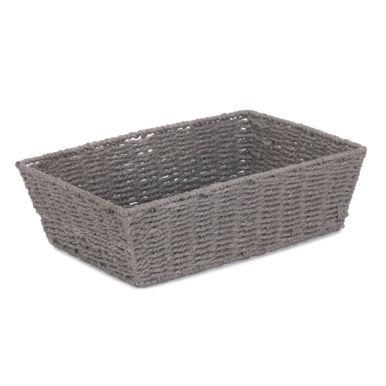 Grey Paper Rope Serving Tray - Grey / 12cm