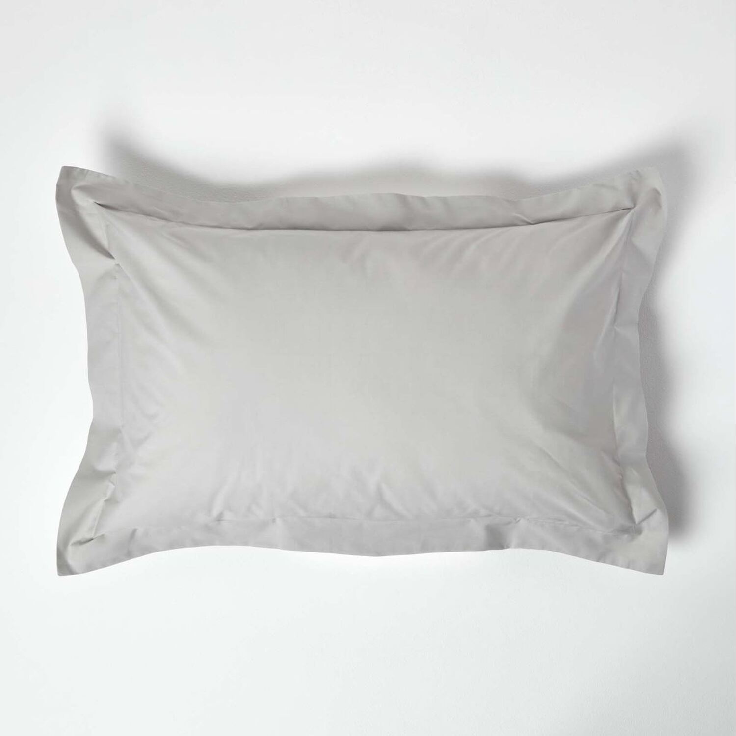 200 Thread Count Egyptian Cotton Oxford Pillowcase - Silver Grey