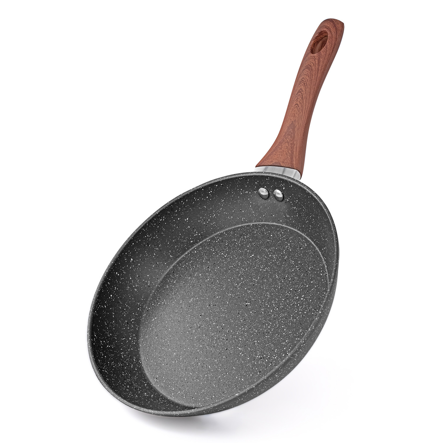 thumbnail image 2 of ZARUX Omelet Pan,Pan Nonstick Egg Frying Pan,2 Hole Egg Omelette Pan Non-Stick Egg Burger Steak Griddle Bacon Ham Pancake Pot Frying Gas Induction Cooker Cookware Kitchen 2 of 12