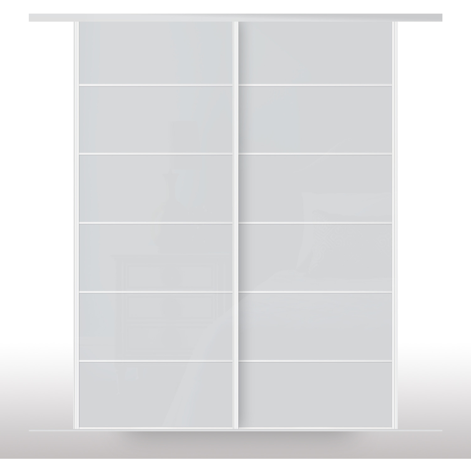 Shush Doors - XXL 2 Door Sliding Wardrobe - Solid 950 / 55.2kg / MDF, Aluminium thumbnail