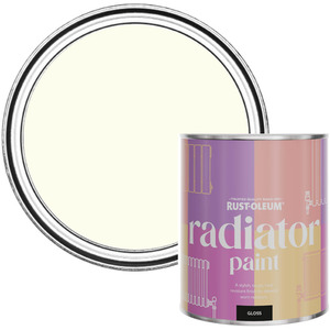 Rust-Oleum Radiator Paint in Gloss Finish - Antique White 750ml