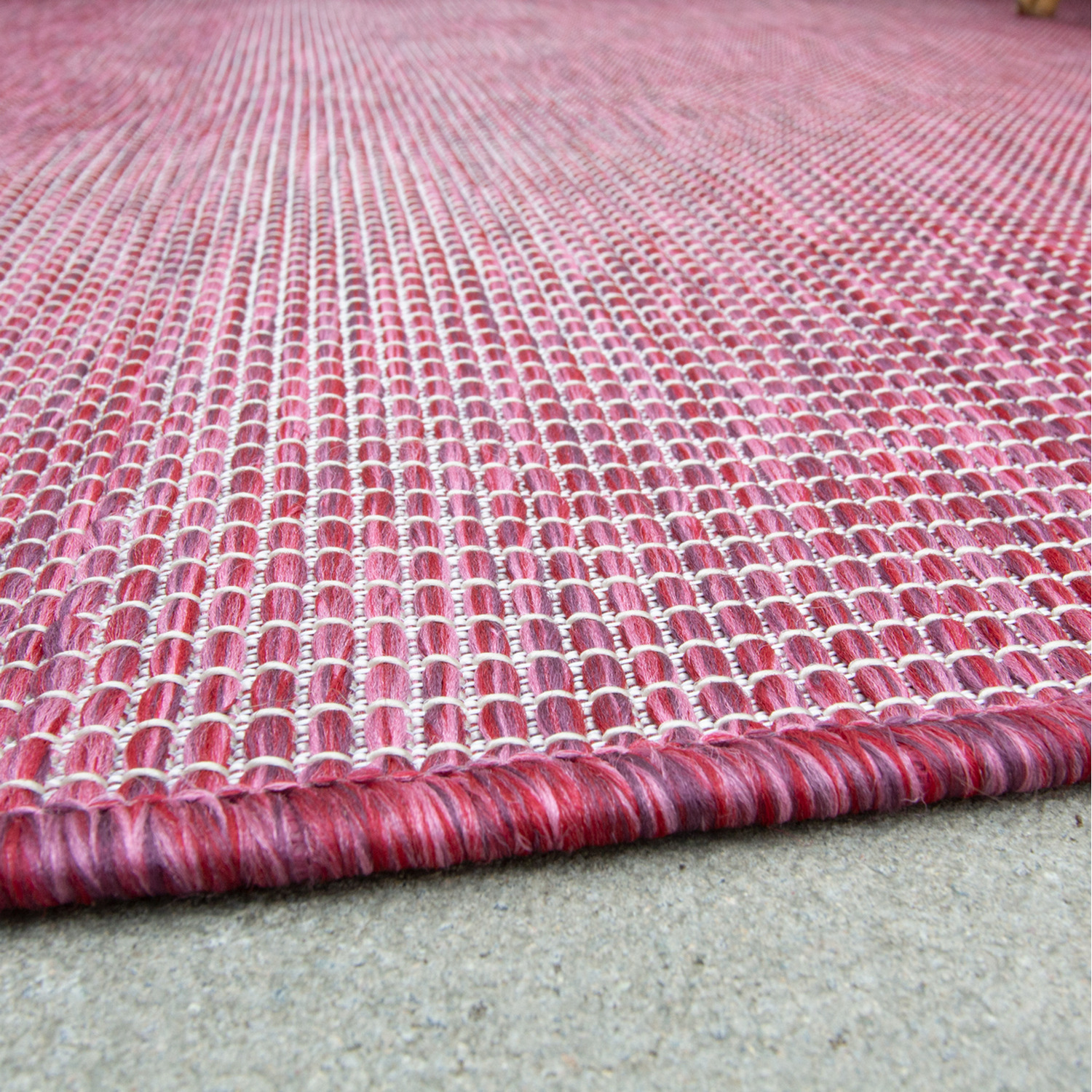 Pink Raspberry Soft Plastic Value Indoor Outdoor Area Rug