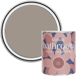 Rust-Oleum Bathroom Wood  Cabinet Paint in Satin Finish - Whipped Truffle 750ml
