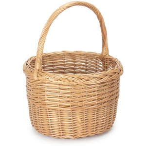 Wicker Round Orchard Shopping Basket