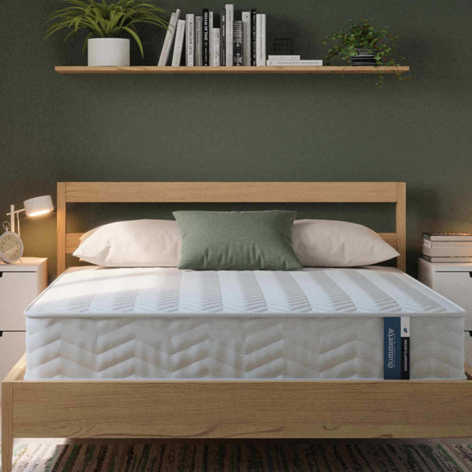 Summerby Sleep No 1 Coil Spring And Memory Foam Hybrid Mattress - White Single