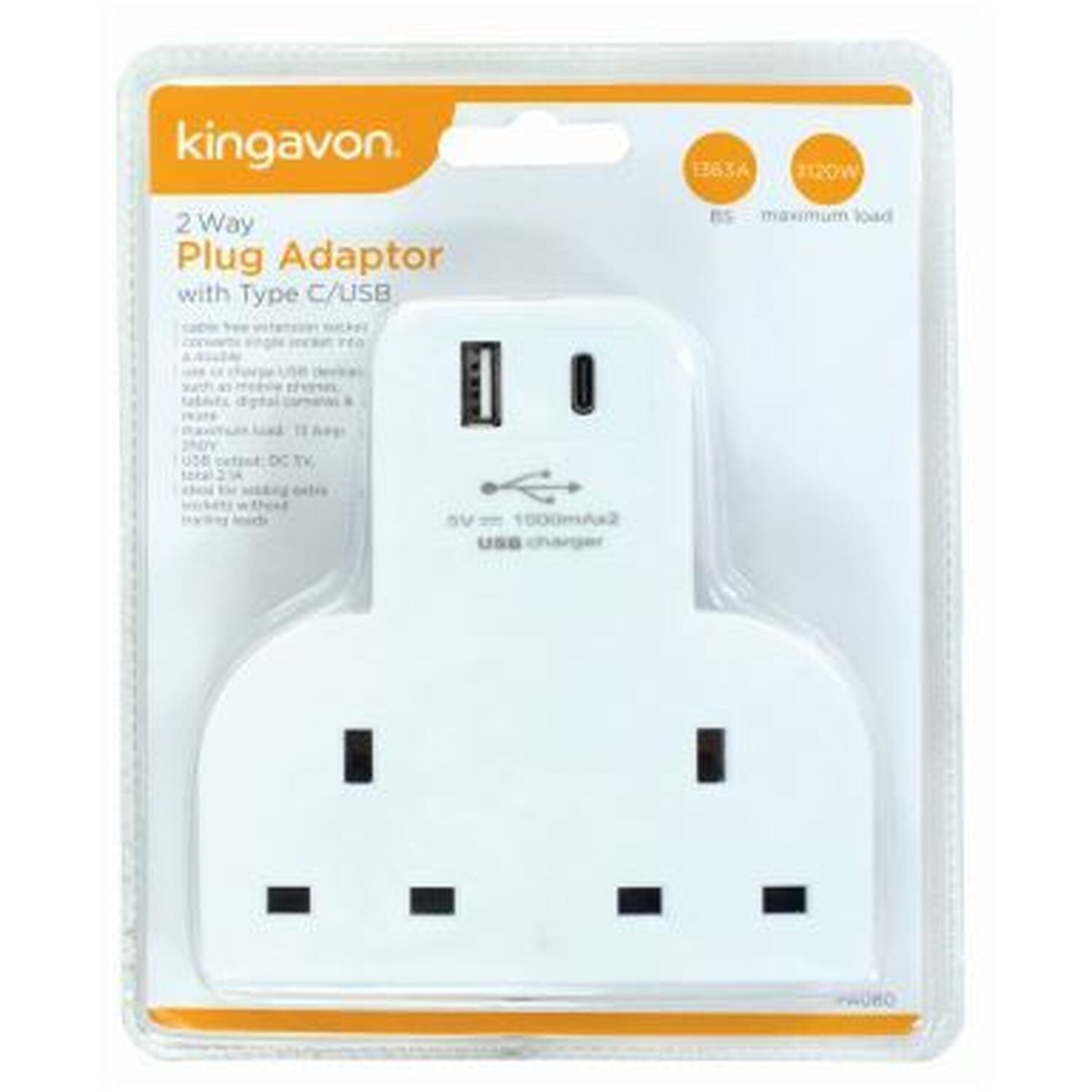 2-Way Type CUSB Power Strip