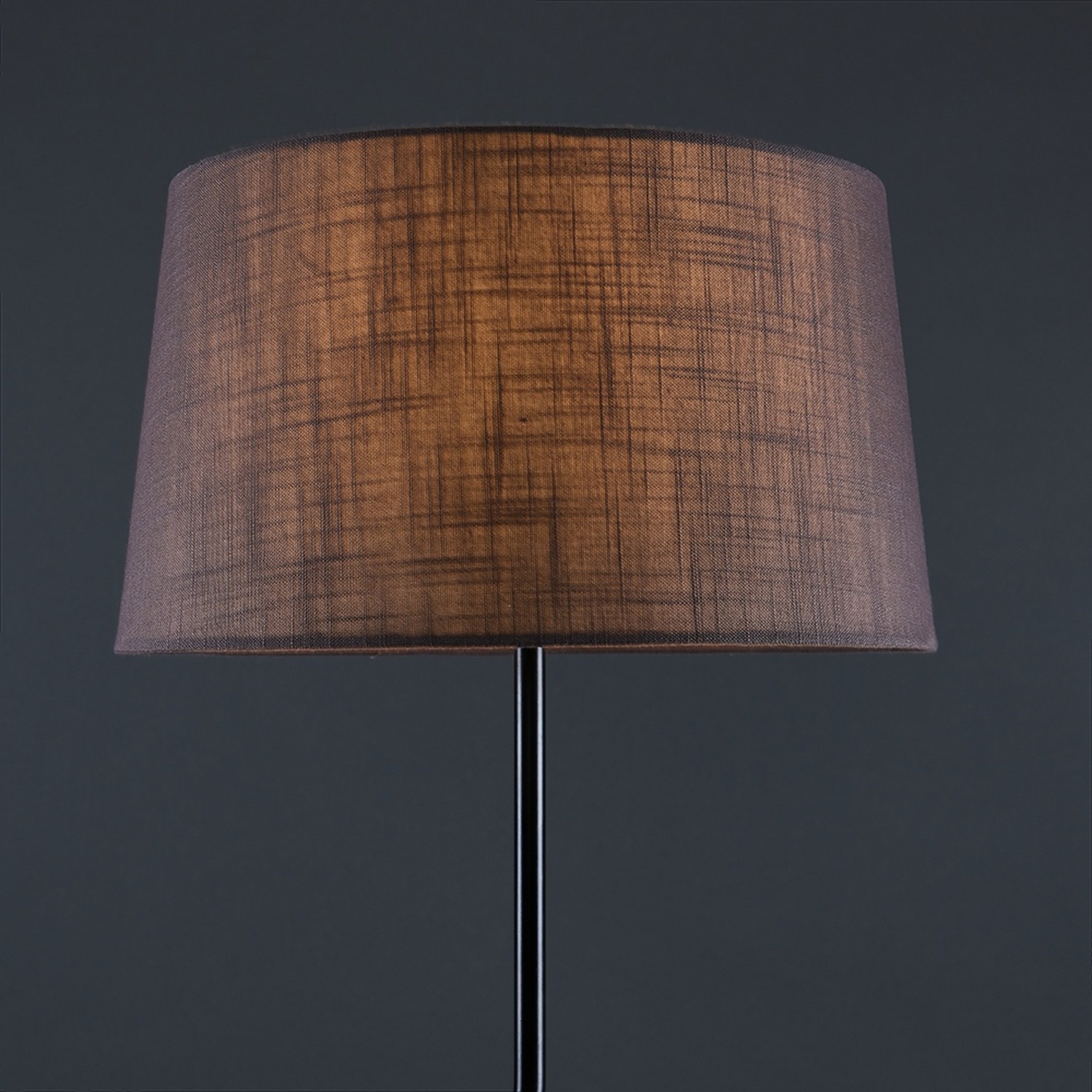 Homespun Wood Grain Floor Lamp with Black Metal Base main image 1